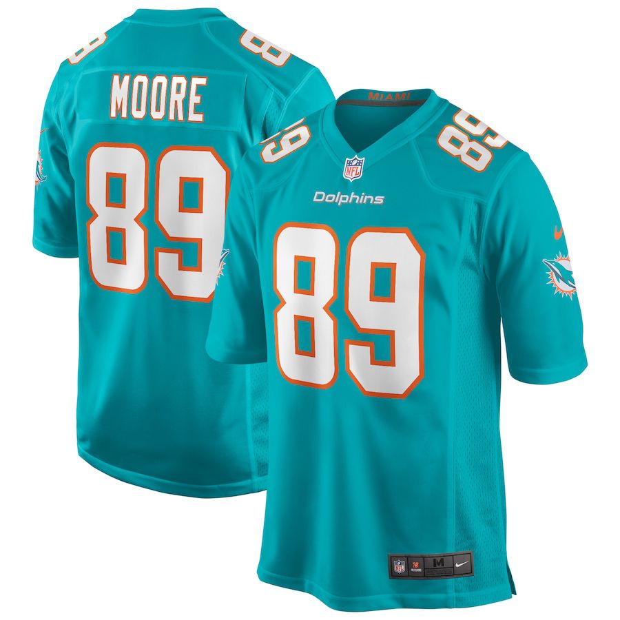 Men Miami Dolphins #89 Nat Moore Nike Green Game Retired Player NFL Jersey